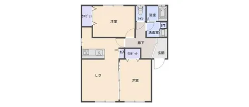 フローラハイム【101号室】の間取り