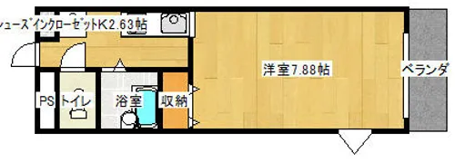 クラックス【306号室】の間取り