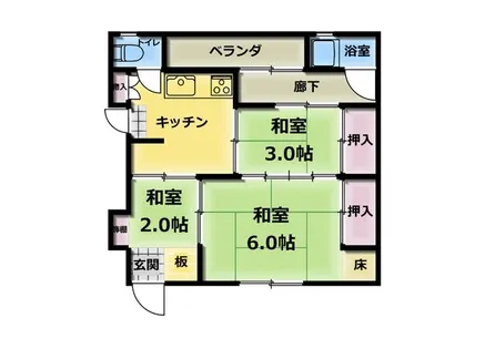 村善荘【2階】の間取り