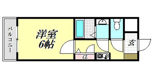 メゾン愛荘【1階】の間取り