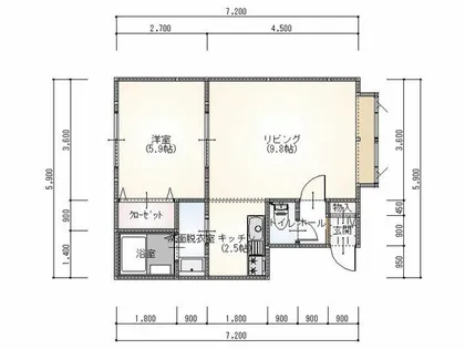 北海道余市郡余市町大川町5丁目【アパート】の間取り