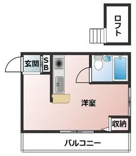 サンパレス21東園田Ⅱ【203号室】の間取り