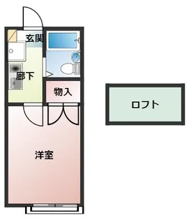 エンジェルコスモ稲葉荘Ⅲ【103号室】の間取り