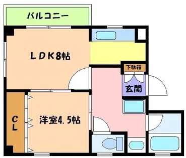 兵庫県神戸市東灘区御影石町2丁目【マンション】の間取り