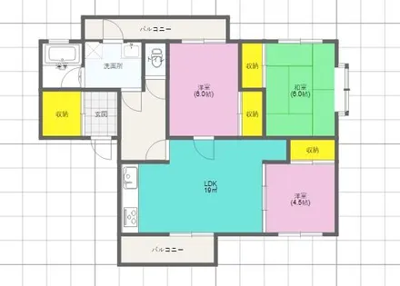 福岡県飯塚市鹿毛馬【アパート】の間取り