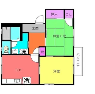 大阪府高石市千代田3丁目【アパート】の間取り