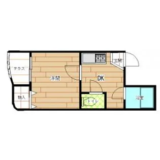 ブルオーシャン浜寺【2-C号室】の間取り