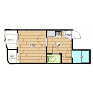 ブルオーシャン浜寺【2-C号室】の間取り