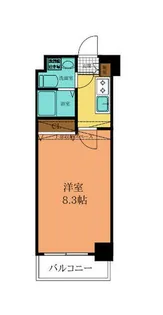 NO71オリエントトラストタワー【605号室】の間取り