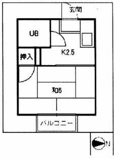 ファミール堤【203号室】の間取り