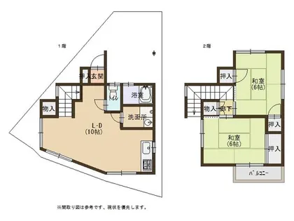 兵庫県神戸市兵庫区五宮町【一戸建】の間取り