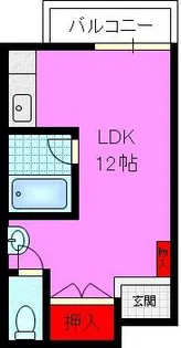 大阪府東大阪市西鴻池町1丁目【マンション】の間取り