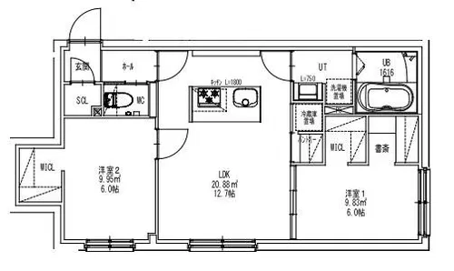 R-fino 本郷通【2階】の間取り