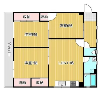 兵庫県明石市西明石南町2丁目【マンション】の間取り