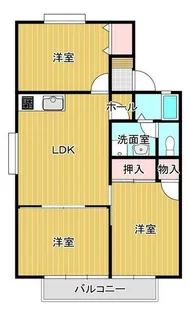 セジュール水城【205号室】の間取り