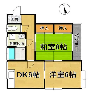 コーポ三島【205号室】の間取り