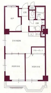 御殿山パレス【2階】の間取り