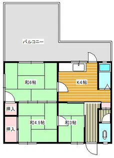 ハイツ西小路【2階】の間取り
