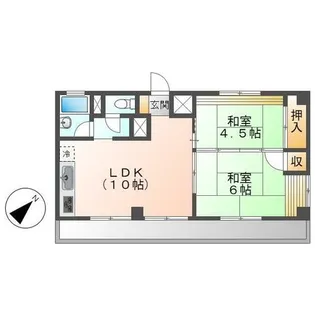 見附マンション【4階】の間取り