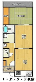 ラヴェルドムール【2階】の間取り