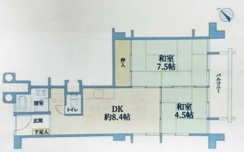 住吉第二団地10号棟【503号室】の間取り