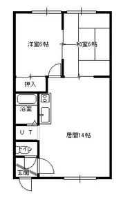 グランドール弥生A棟【B号室】の間取り