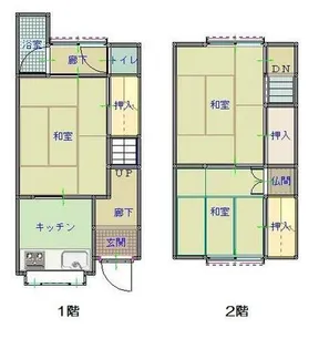 炭田アパート【1階】の間取り
