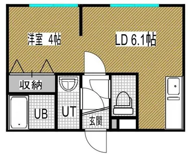 Fill Rise【201号室】の間取り