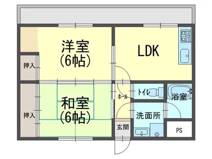 第9中村マンション【4階】の間取り