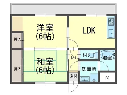 第9中村マンション【4階】の間取り