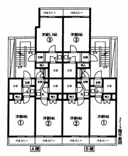 ロイヤル松山B棟【301号室】の間取り