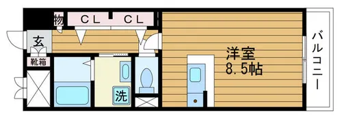 大阪府吹田市南吹田3丁目【マンション】の間取り