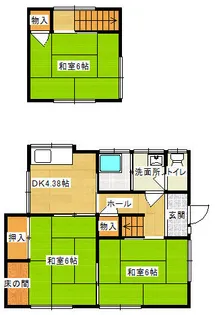福岡県北九州市小倉南区湯川新町1丁目【一戸建】の間取り