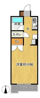 リコルド西新【403号室】の間取り