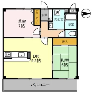 大阪府箕面市箕面4丁目【マンション】の間取り