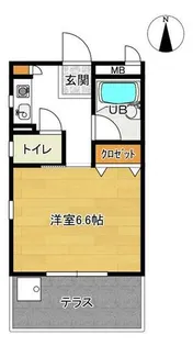 カーサ北町【1階】の間取り