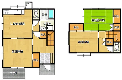 メゾンラプラース【20-22号室】の間取り