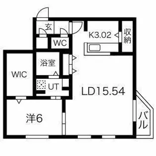 コローレ南9条【4階】の間取り