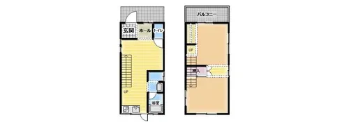 大阪府阪南市尾崎町5丁目【一戸建】の間取り