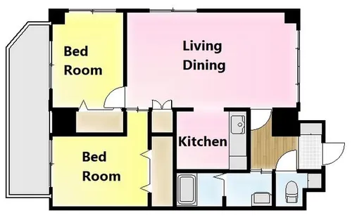 愛知県名古屋市守山区吉根1丁目【マンション】の間取り