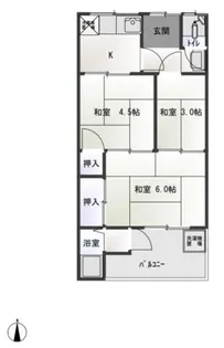 高田荘【7号室】の間取り