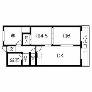 エステート松葉 春日マンション【303号室】の間取り