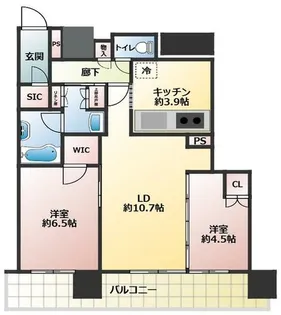 NAGOYA the TOWER【15階】の間取り