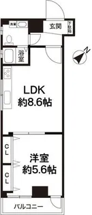 グランドシャトー板宿Ⅱ【2階】の間取り