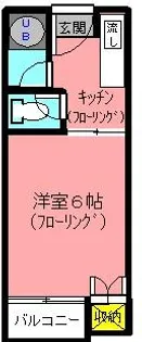 ハイツERI【2階】の間取り