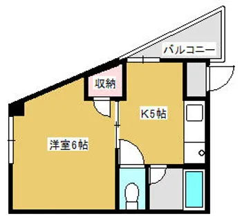 栄町ハイツ【402号室】の間取り