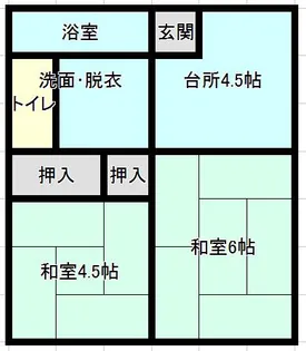 榎本荘【202号室】の間取り