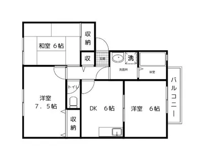 ウィズガーデン【2階】の間取り
