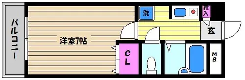 兵庫県神戸市東灘区御影塚町2丁目【マンション】の間取り