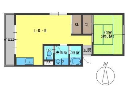 パールマンション【205号室】の間取り